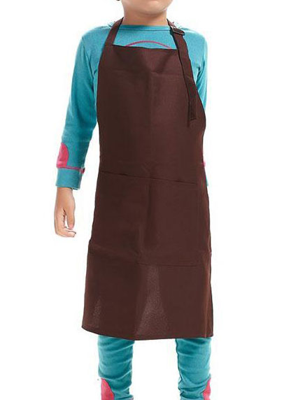 Solid Children Sleeveless Waterproof Apron