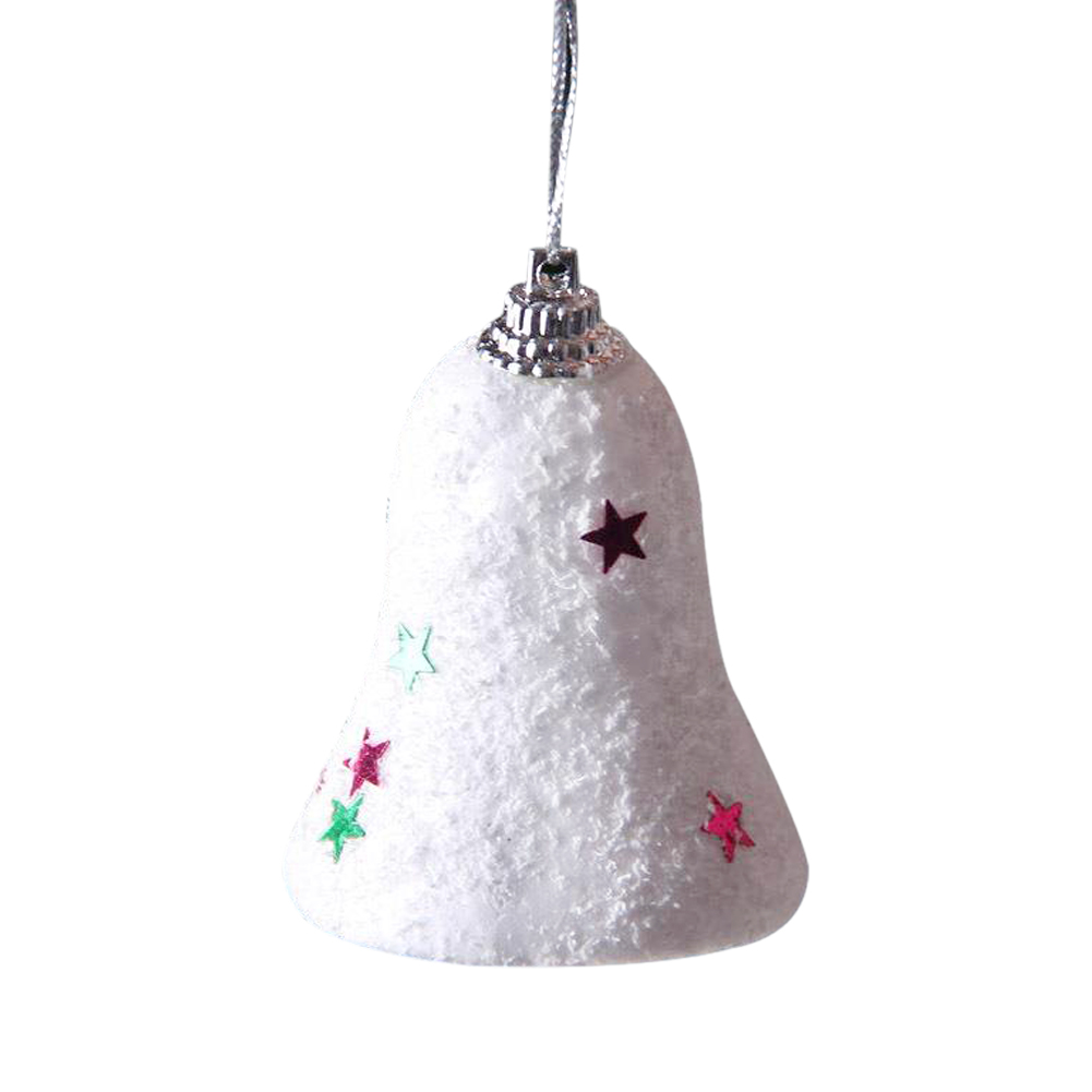 6Pcs Small Bell Snow String Hanging Christmas Bell Bellelily