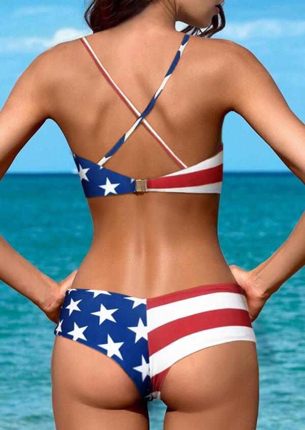 Dl American Flag Bikini My XXX Hot Girl