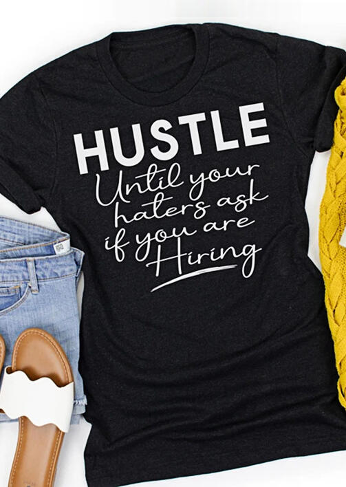 Hustle Until Your Haters Ask If You Are Hiring T-Shirt Tee - Black, 485995
Hustle Until Your Haters Ask If You Are Hiring T-Shirt Tee - Black, 485995