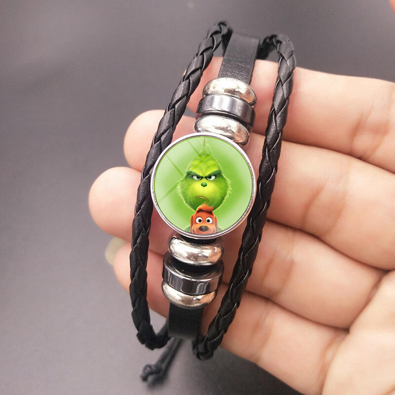 Christmas Grinch Santa Claus Beading Multi-Layered Braided Bracelet, Pattern2, 491115
Christmas Grinch Santa Claus Beading Multi-Layered Braided Bracelet, Pattern2, 491115