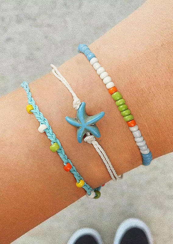 3Pcs Turtle Starfish Colorful Beading Braided Bracelet Anklet Set, Pattern2, 503487
3Pcs Turtle Starfish Colorful Beading Braided Bracelet Anklet Set, Pattern2, 503487