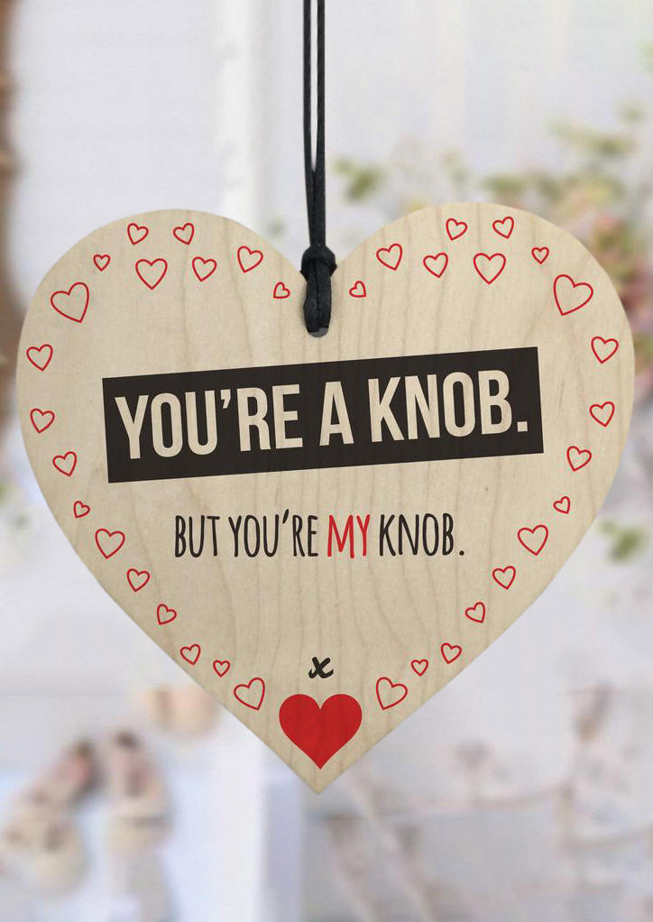 Heart You're A Knob But You're My Knob Wooden Hanging Ornament, Multicolor, 492983
Heart You're A Knob But You're My Knob Wooden Hanging Ornament, Multicolor, 492983