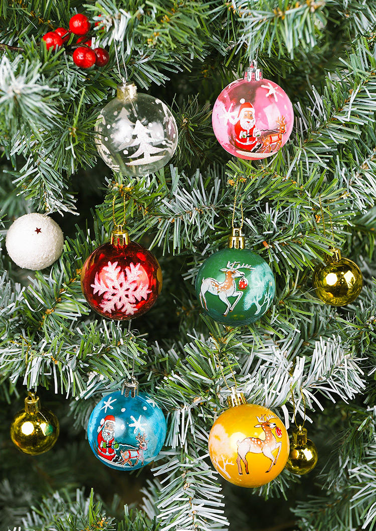 6Pcs Christmas Snowflake Reindeer Santa Claus Pendant Ornament, Multicolor, 521383
6Pcs Christmas Snowflake Reindeer Santa Claus Pendant Ornament, Multicolor, 521383