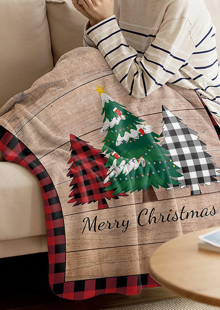 Merry Christmas Buffalo Plaid Christmas Tree Blanket - Khaki, 524246 
Merry Christmas Buffalo Plaid Christmas Tree Blanket - Khaki, 524246