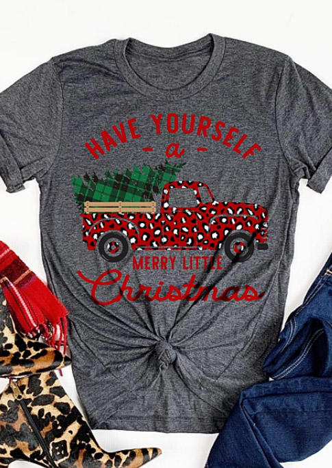 Have Youself A Merry Little Christmas Plaid Leopard T-Shirt Tee - Dark Grey, 523859
Have Youself A Merry Little Christmas Plaid Leopard T-Shirt Tee - Dark Grey, 523859