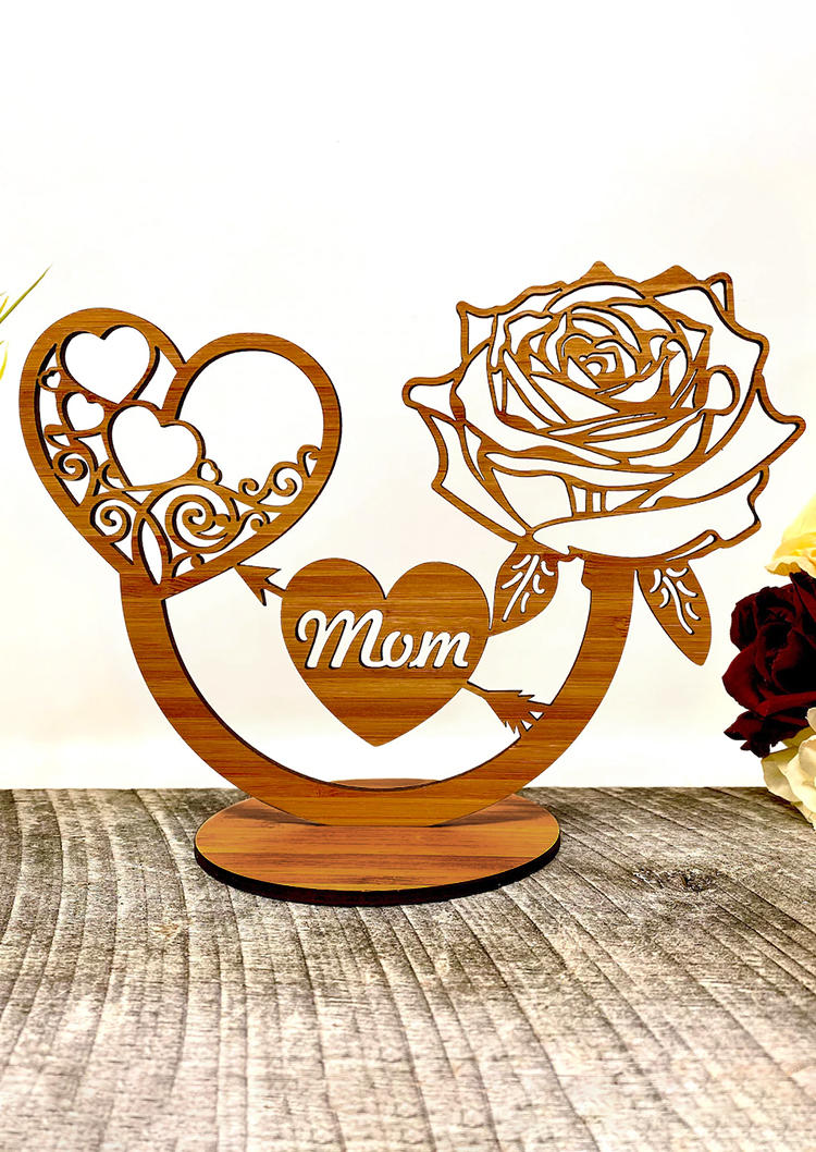 Mother's Day Hollow Out Rose Heart Wooden Craft Laser Cut Ornament, Pattern1, 532899
Mother's Day Hollow Out Rose Heart Wooden Craft Laser Cut Ornament, Pattern1, 532899