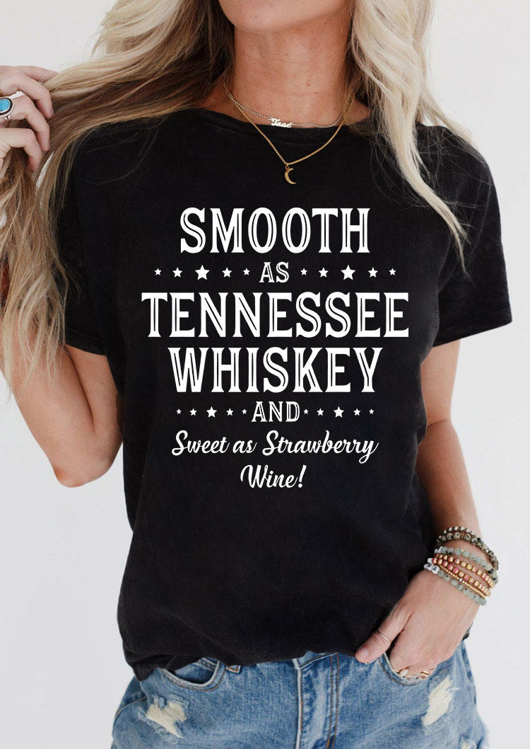 Smooth As Tennessee Whiskey And Sweet As Strawberry Wine T-Shirt Tee - Black, 534946
Smooth As Tennessee Whiskey And Sweet As Strawberry Wine T-Shirt Tee - Black, 534946