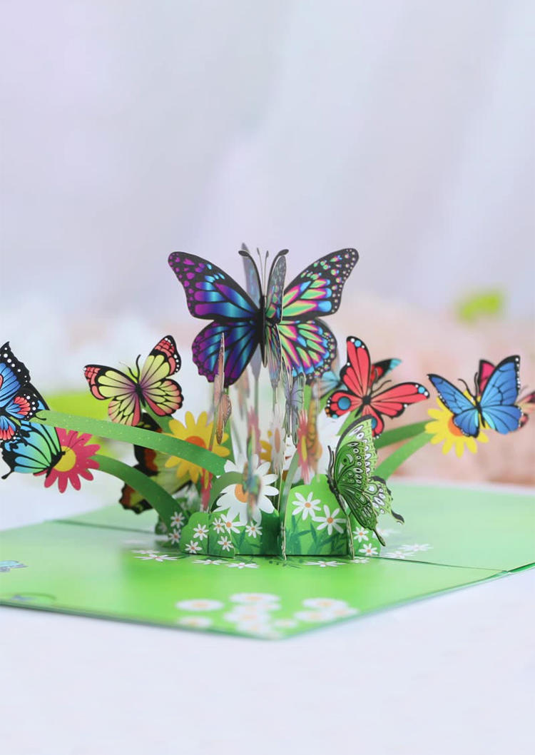 3D Colorful Butterfly Paper Carving Pop-up Greeting Gift Card, Multicolor, 535893
3D Colorful Butterfly Paper Carving Pop-up Greeting Gift Card, Multicolor, 535893