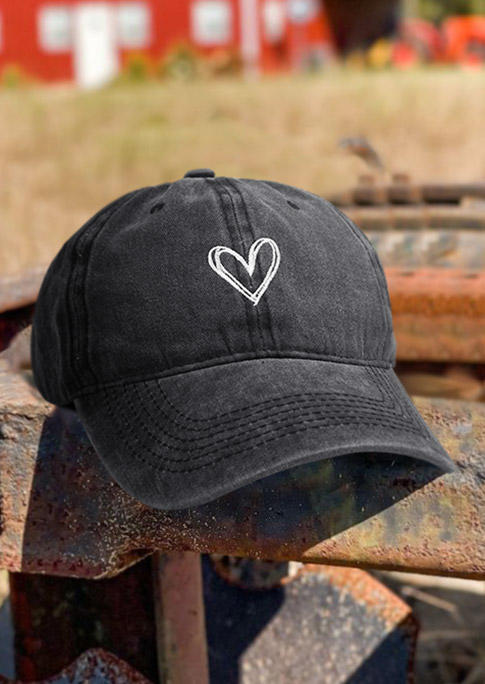 Heart Casual Baseball Cap - Dark Grey, Gray, SCM001693
Heart Casual Baseball Cap - Dark Grey, Gray, SCM001693