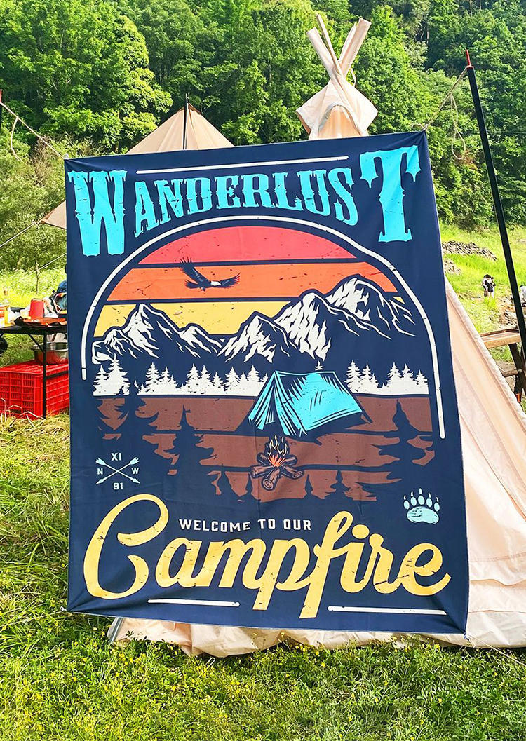 Outdoor Wanderlust Welcome To Our Campfire Hanging Tapestry, Multicolor, SCM002380
Outdoor Wanderlust Welcome To Our Campfire Hanging Tapestry, Multicolor, SCM002380