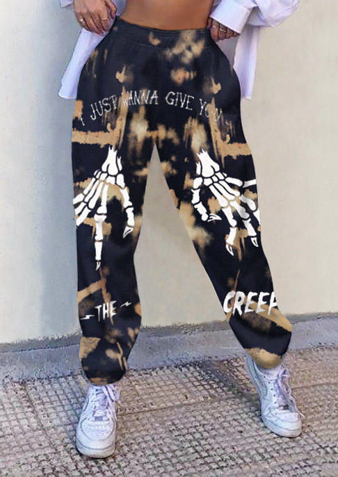 Halloween I Just Wanna Give You The Creep Tie Dye Skeleton Hand Sweatpants, Multicolor, SCM005572
Halloween I Just Wanna Give You The Creep Tie Dye Skeleton Hand Sweatpants, Multicolor, SCM005572