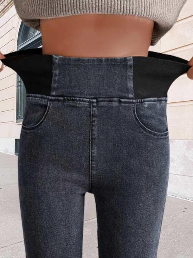 Pocket Elastic Waist Skinny Denim Pencil Pants - Dark Grey, Gray, SCM005181
Pocket Elastic Waist Skinny Denim Pencil Pants - Dark Grey, Gray, SCM005181