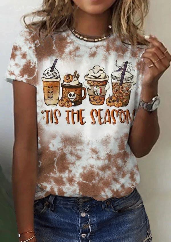 Halloween Tis The Season Tie Dye Pumpkin Face Skull T-Shirt Tee, Multicolor, SCM005700
Halloween Tis The Season Tie Dye Pumpkin Face Skull T-Shirt Tee, Multicolor, SCM005700