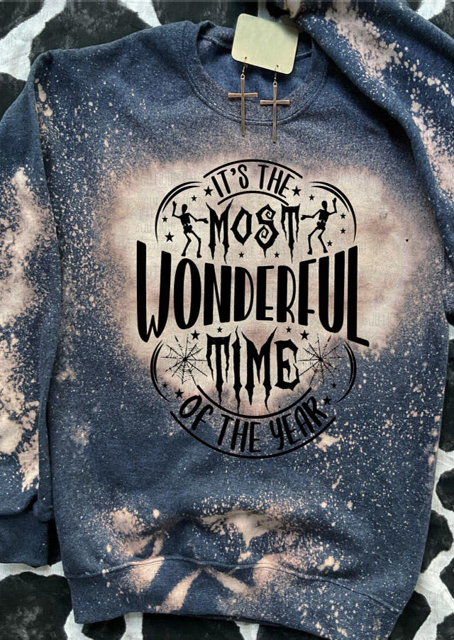 It' The Most Wonderful Time Of The Year Bleached Sweatshirt, Multicolor, SCM007126
It' The Most Wonderful Time Of The Year Bleached Sweatshirt, Multicolor, SCM007126