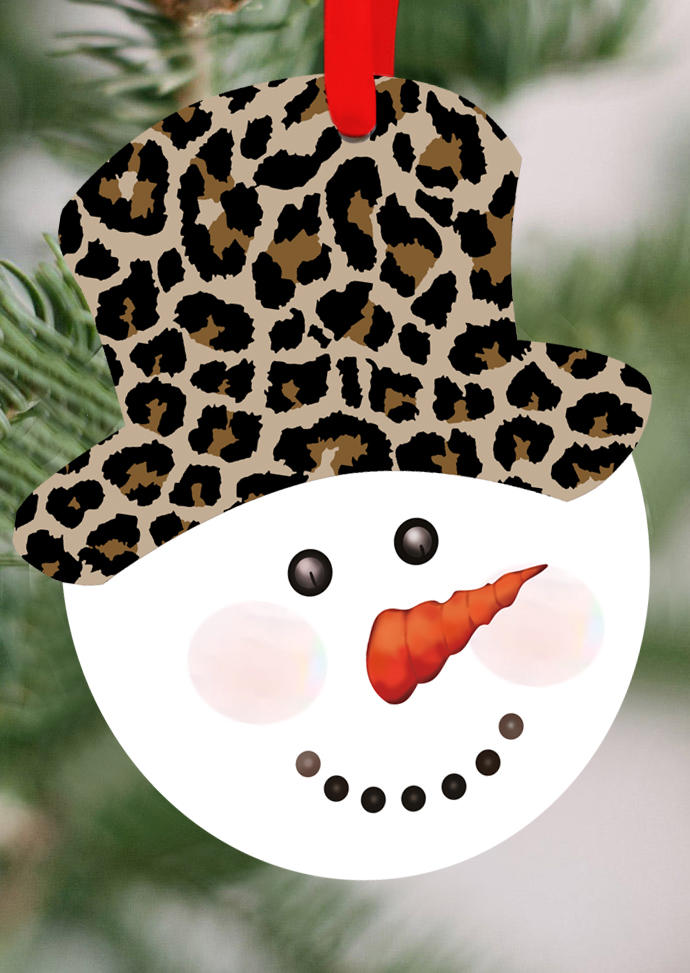Christmas Snowman Leopard Hanging Ornament, Multicolor, SCM008504 
Christmas Snowman Leopard Hanging Ornament, Multicolor, SCM008504