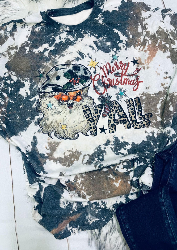 Merry Christmas Y'all Tie Dye Leopard Santa Claus T-Shirt Tee, Multicolor, SCM008265
Merry Christmas Y'all Tie Dye Leopard Santa Claus T-Shirt Tee, Multicolor, SCM008265