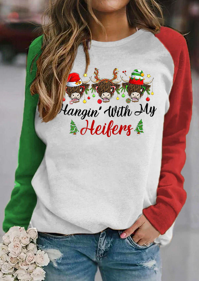 Christmas Hangin' With My Heifers Hat Highland Cattle Sweatshirt - White, SCM008953
Christmas Hangin' With My Heifers Hat Highland Cattle Sweatshirt - White, SCM008953