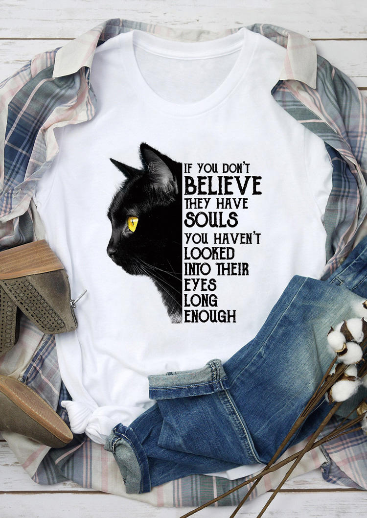 If You Don't Believe They Have Souls You Haven't Looked Into Their Eyes Long Enough T-Shirt Tee - White, SCM012630
If You Don't Believe They Have Souls You Haven't Looked Into Their Eyes Long Enough T-Shirt Tee - White, SCM012630