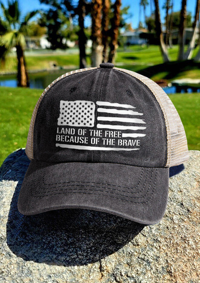 Land Of The Free Because Of The Brave American Flag Baseball Cap - Black, SCM013838
Land Of The Free Because Of The Brave American Flag Baseball Cap - Black, SCM013838