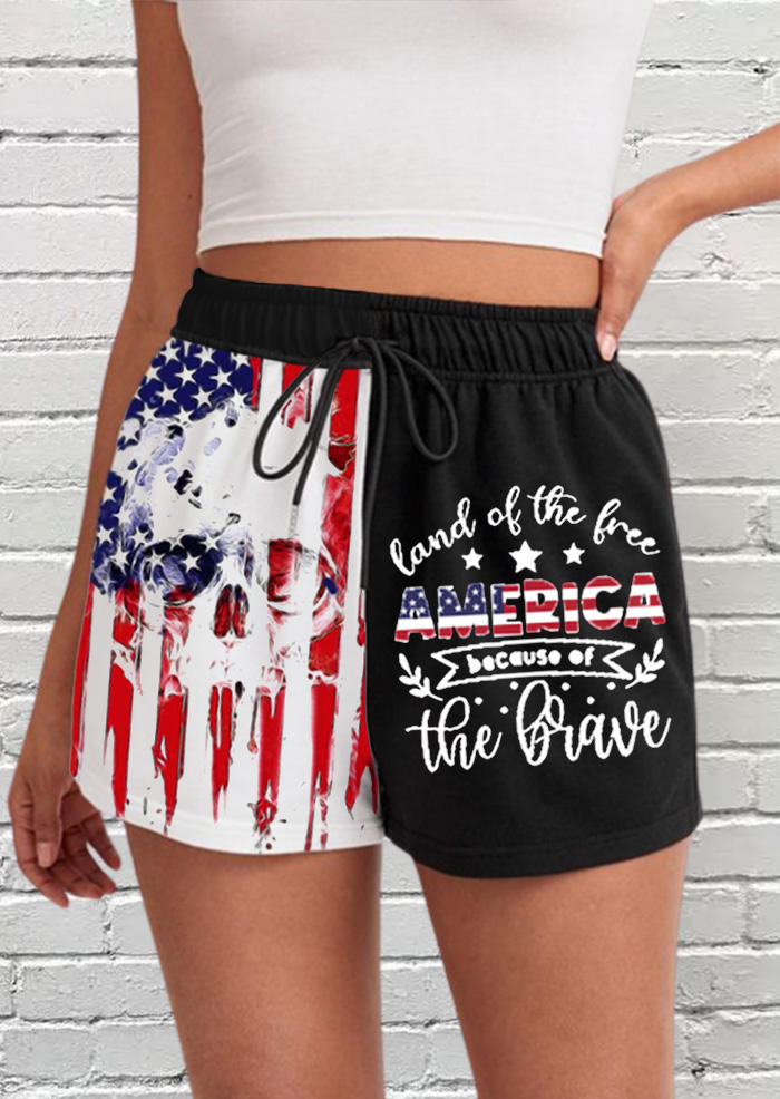Land Of The Free Because Of The Brave American Flag Skeleton Shorts, Multicolor, SCM015569
Land Of The Free Because Of The Brave American Flag Skeleton Shorts, Multicolor, SCM015569