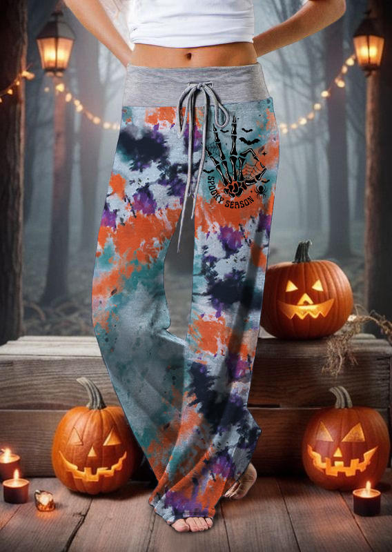 Halloween Spooky Season Spider Bat Skeleton Hand Tie Dye Pants, Multicolor, SCM019266
Halloween Spooky Season Spider Bat Skeleton Hand Tie Dye Pants, Multicolor, SCM019266