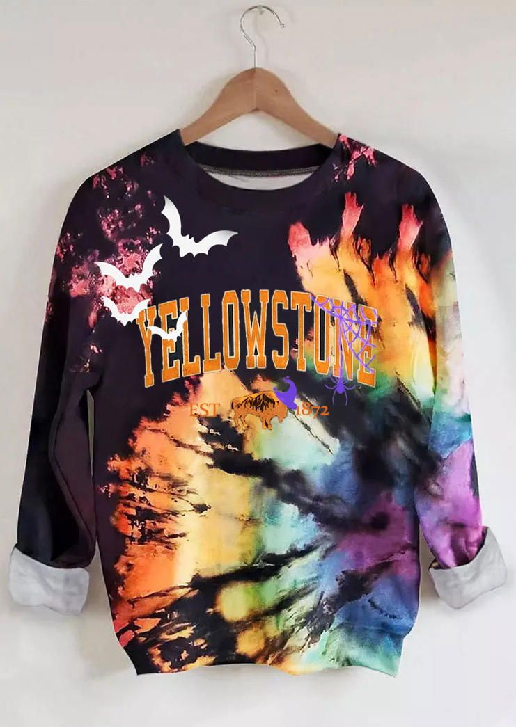 Halloween Witch Hat Spider Web Tie Dye Buffalo Sweatshirt, Multicolor, SCM020072
Halloween Witch Hat Spider Web Tie Dye Buffalo Sweatshirt, Multicolor, SCM020072