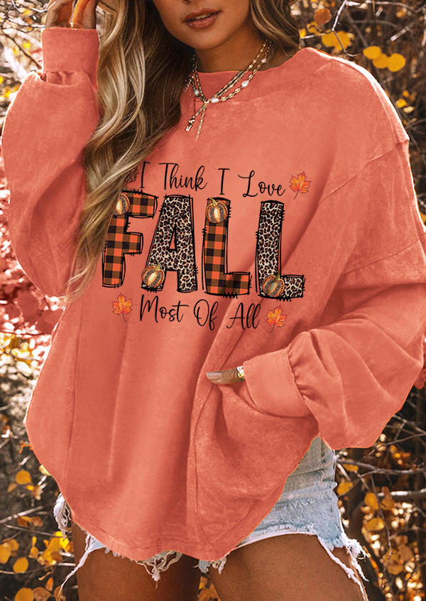 I Think I Love Fall Most Of All Maple Leaf Plaid Pocket Sweatshirt - Orange, SCM020057
I Think I Love Fall Most Of All Maple Leaf Plaid Pocket Sweatshirt - Orange, SCM020057