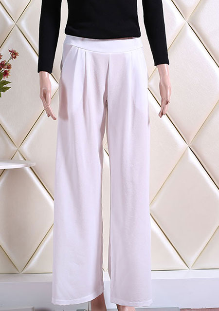 Solid Loose Long Wide Leg Pants - Bellelily