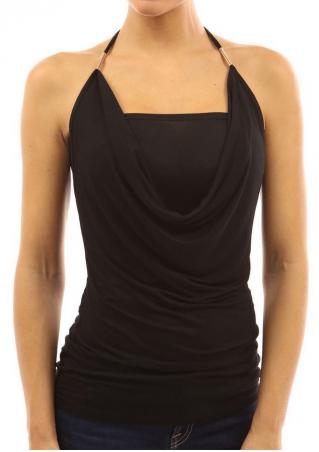 ruffle backless top