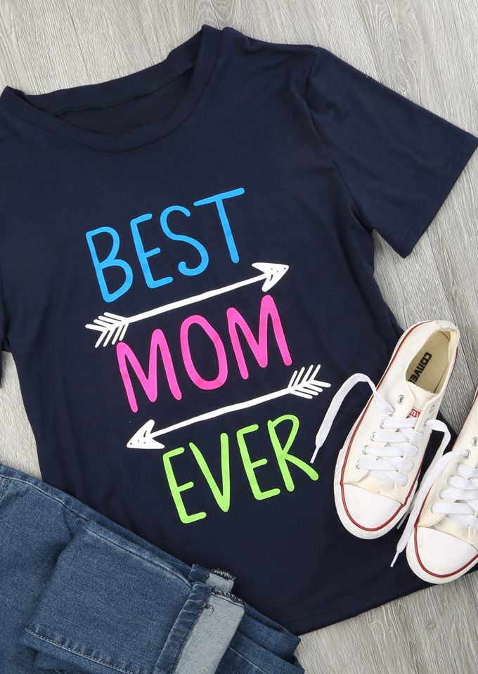 Best Mom Ever Arrow T-Shirt - Bellelily