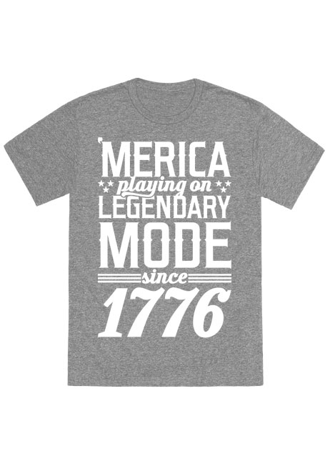 'Merica Playing On Legendary Mode Since 1776 T-Shirt