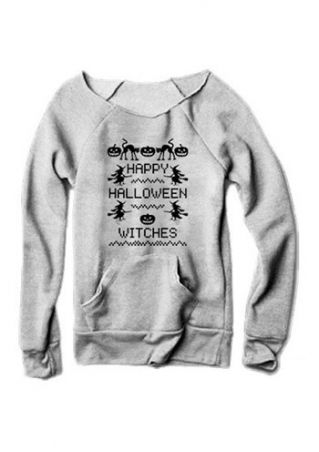 happy halloween witches pocket sweatshirt bellelily
