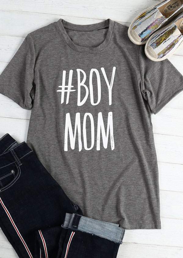 Boy Mom Short Sleeve T-shirt - Bellelily