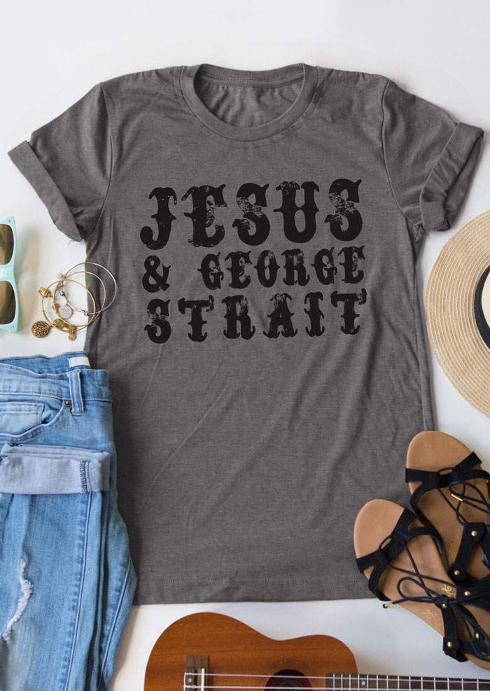 jesus george strait short sleeve t shirt bellelily crazy christmas hats