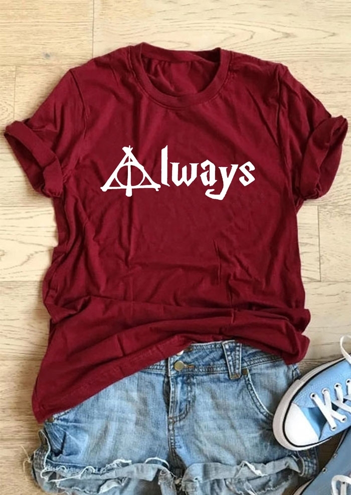 Always Harry Potter The Deathly Hallows T-Shirt - Bellelily