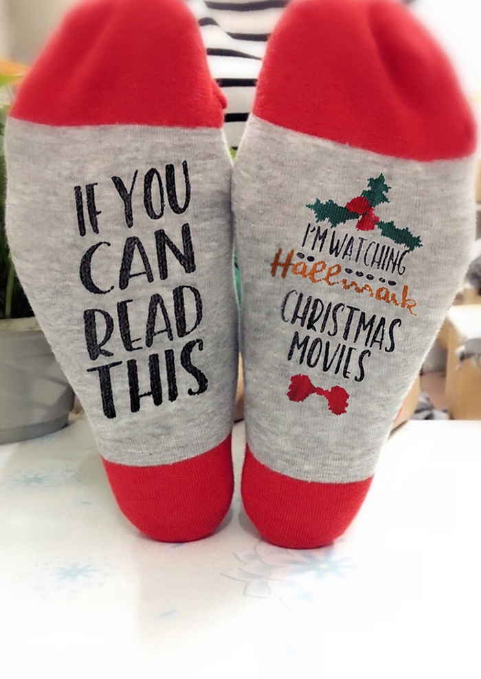 

Christmas Socks, Light grey, 431461