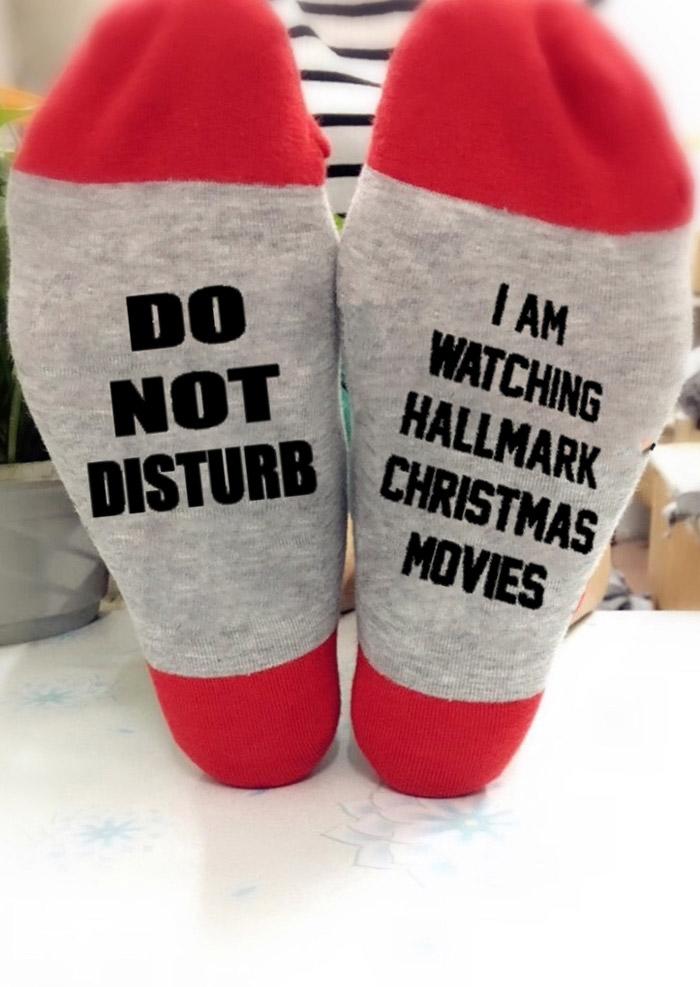 

I Am Watching Movies Crew Socks, Red, 432966