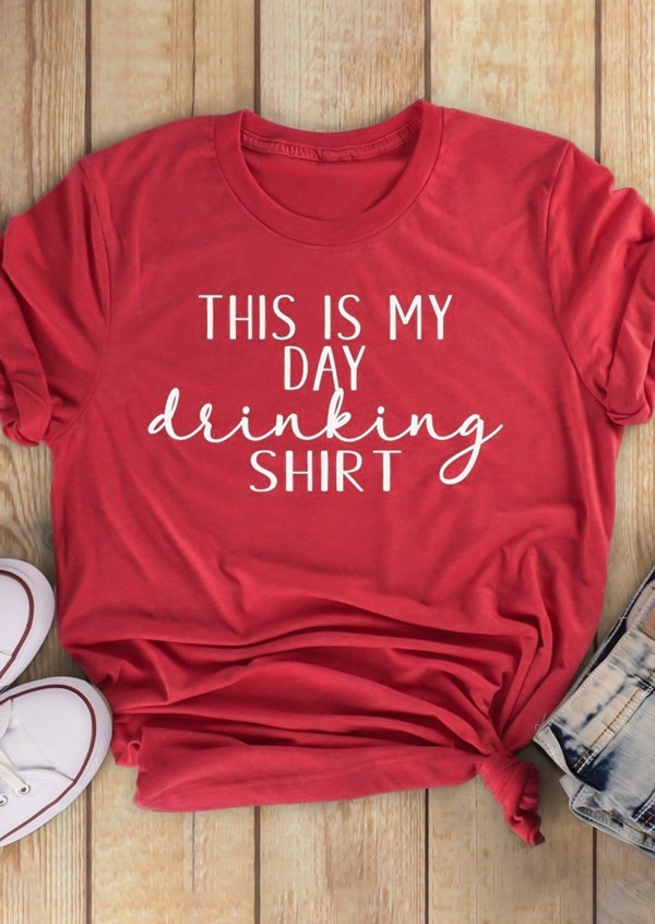 This Is My Day Drinking Shirt T-Shirt Tee - Bellelily
