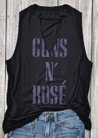 Guns N' Rose Cut Out Tank