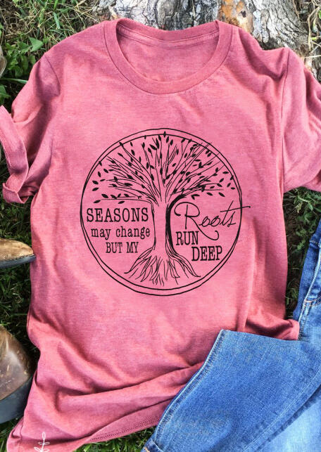 Roots Run Deep O-Neck T-Shirt Tee