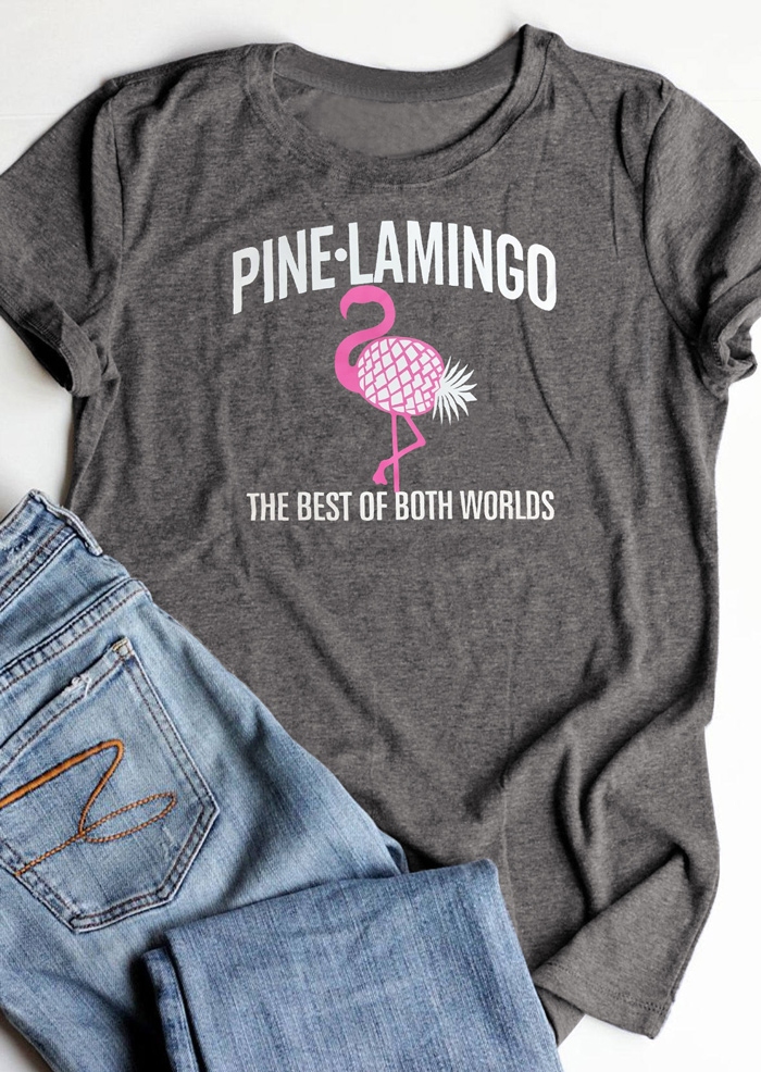 Pinelamingo Pineapple O-Neck T-Shirt Tee