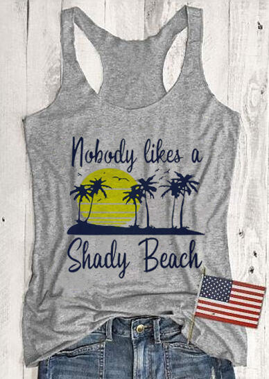 

Nobody Likes A Shady Beach Tank - Gray, 441686