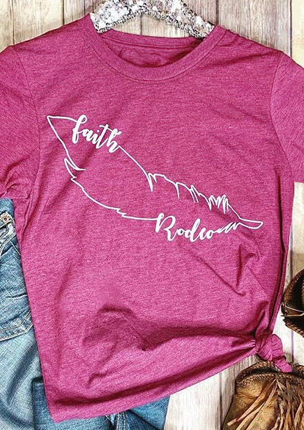 Faith Rodeo O-Neck T-Shirt Tee