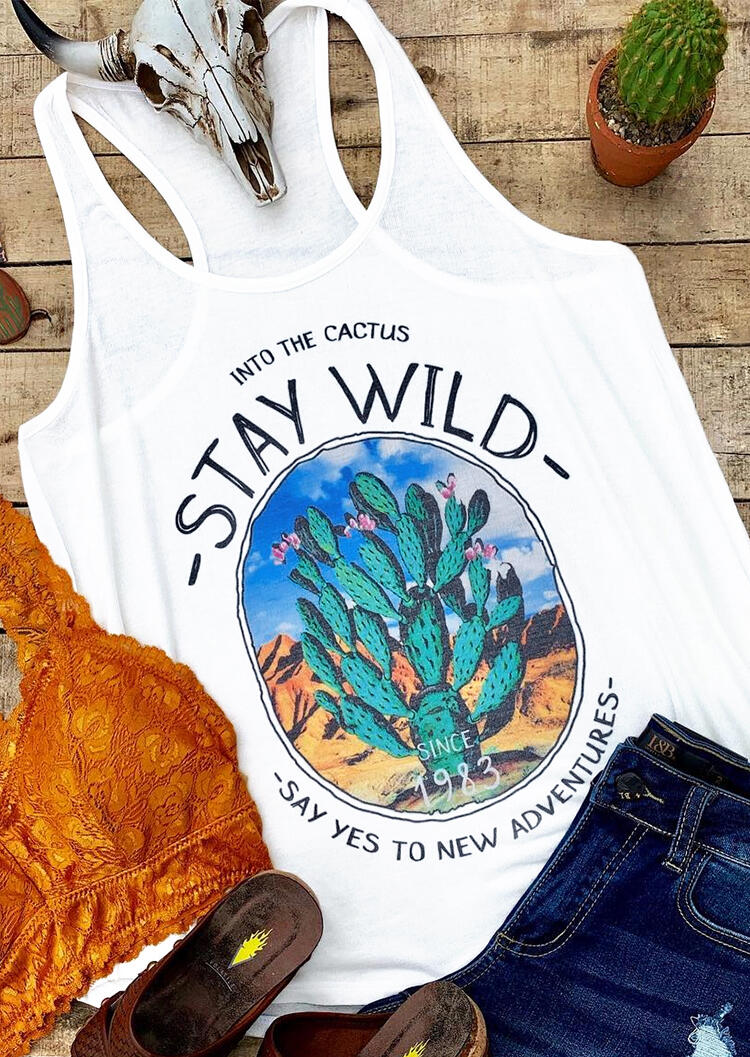 Stay Wild Cactus Tank