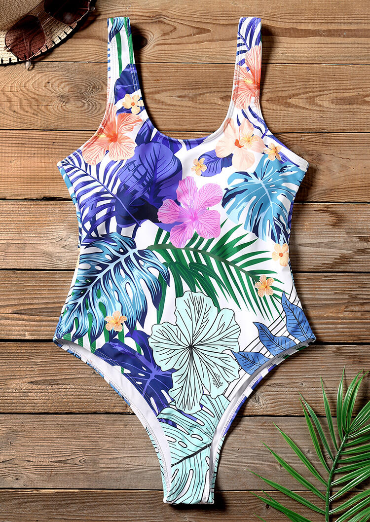 Floral Halter Sexy Swimsuit - Bellelily