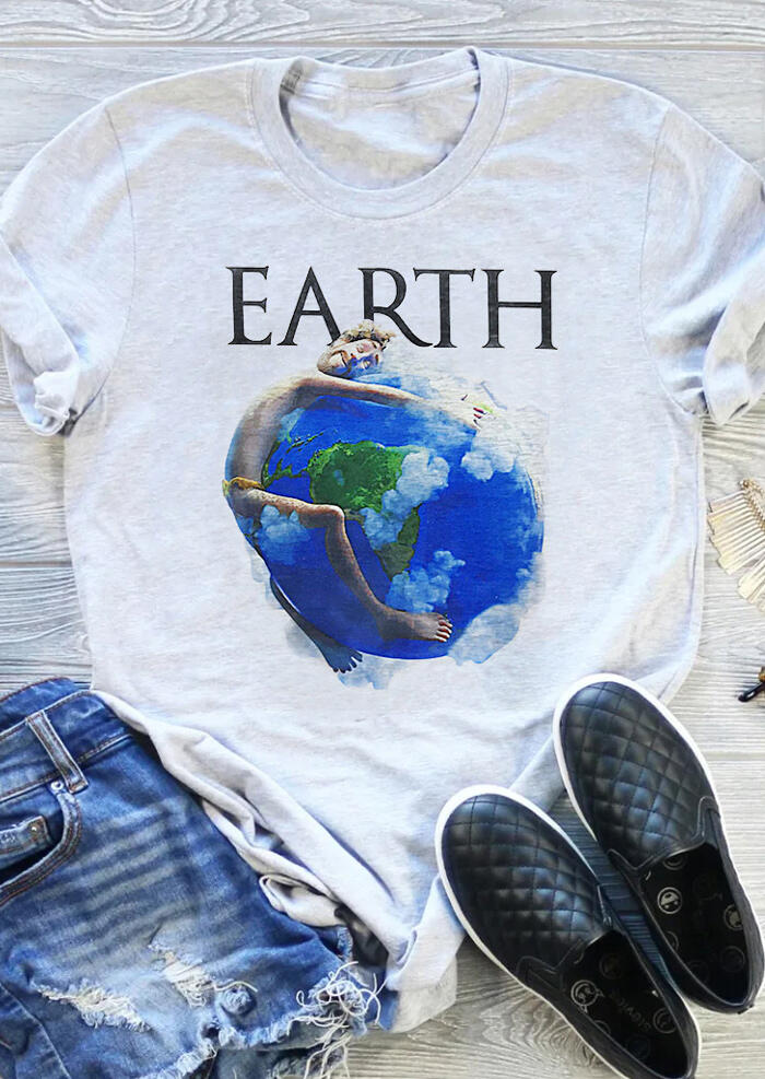 Earth Lil Dicky T-Shirt Tee - Gray