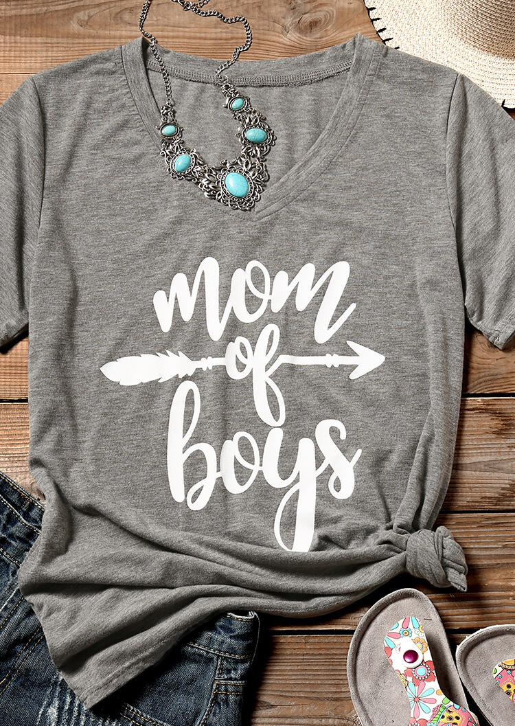 Mom of Boys T-Shirt - Bellelily