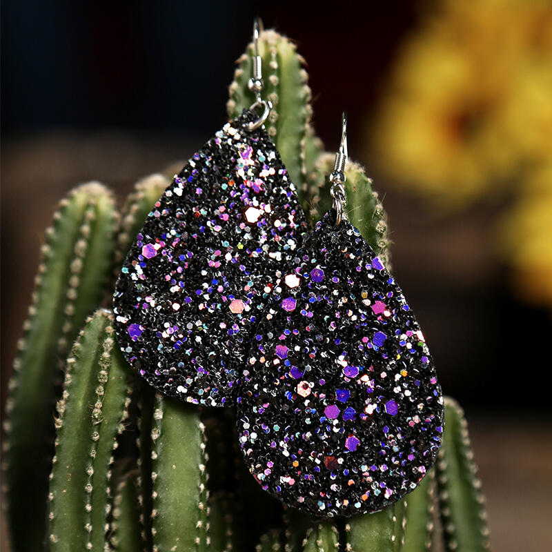 Water Drop Sequined Earrings