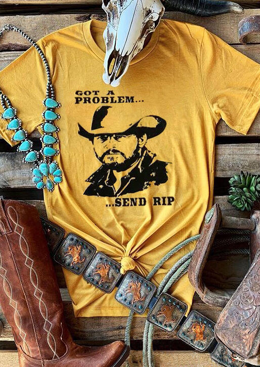 Download Yellowstone Got A Problem T-Shirt Tee - Yellow - Bellelily